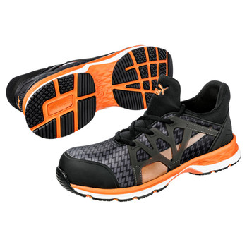 Puma Safety Men's Rush 2.0 Black & Orange SD Composite Shoes - 633875